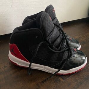 Jordan Black and Red Sneakers